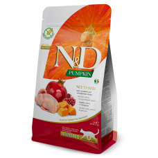 Farmina N&D CAT GF PUMPKIN NEUTERED QUAIL, 1,5 кг