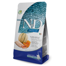 Farmina N&D OCEAN CAT COD, SHRIMP, PUMPKIN & CANTALOUPEMELON KITTEN, 300 г